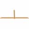 Ekena Millwork Eugene Smooth Timber Gable Bracket, Western Red Cedar, 84"W x 35"H x 1 1/2"D x 3 1/2"F, 10/12 Pitch GBW084X35X0204EUG00SWR - alternate 5